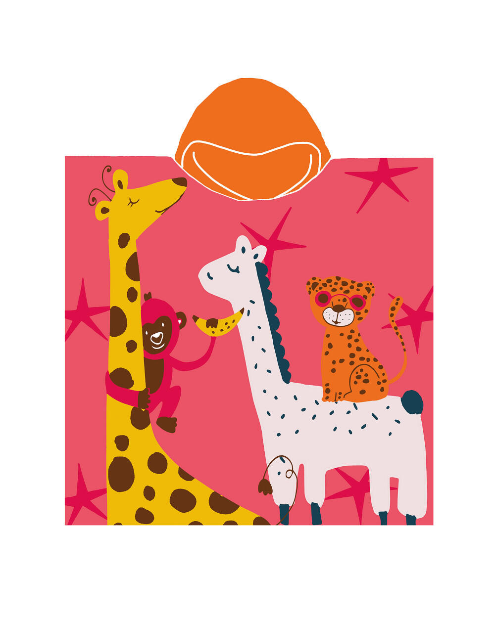 SUN & SURF PONCHO SAFARI ANIMALI PER BAMBINI