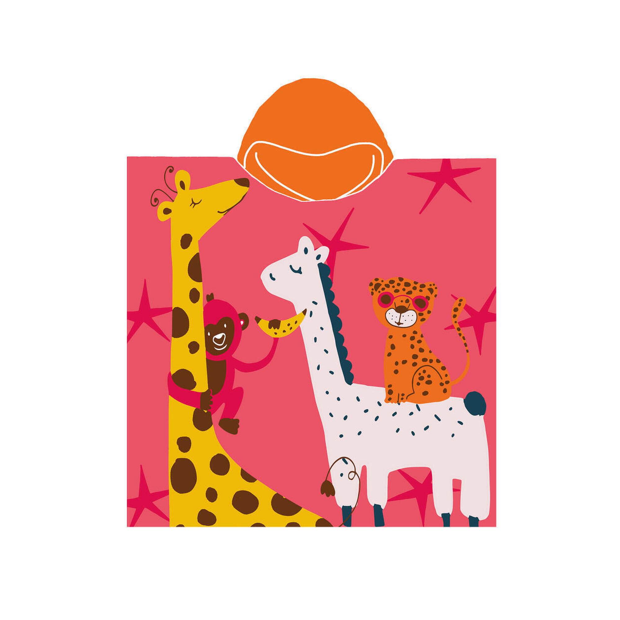 Sun & Surf - Poncho Safari Animal Pour Enfant - Serviette Poncho - Multicolore - Taille Unique - Decathlon