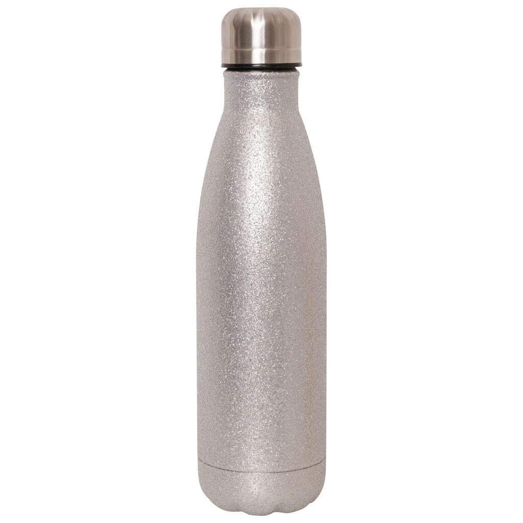 Glitter Metal Water Bottle (Silver)