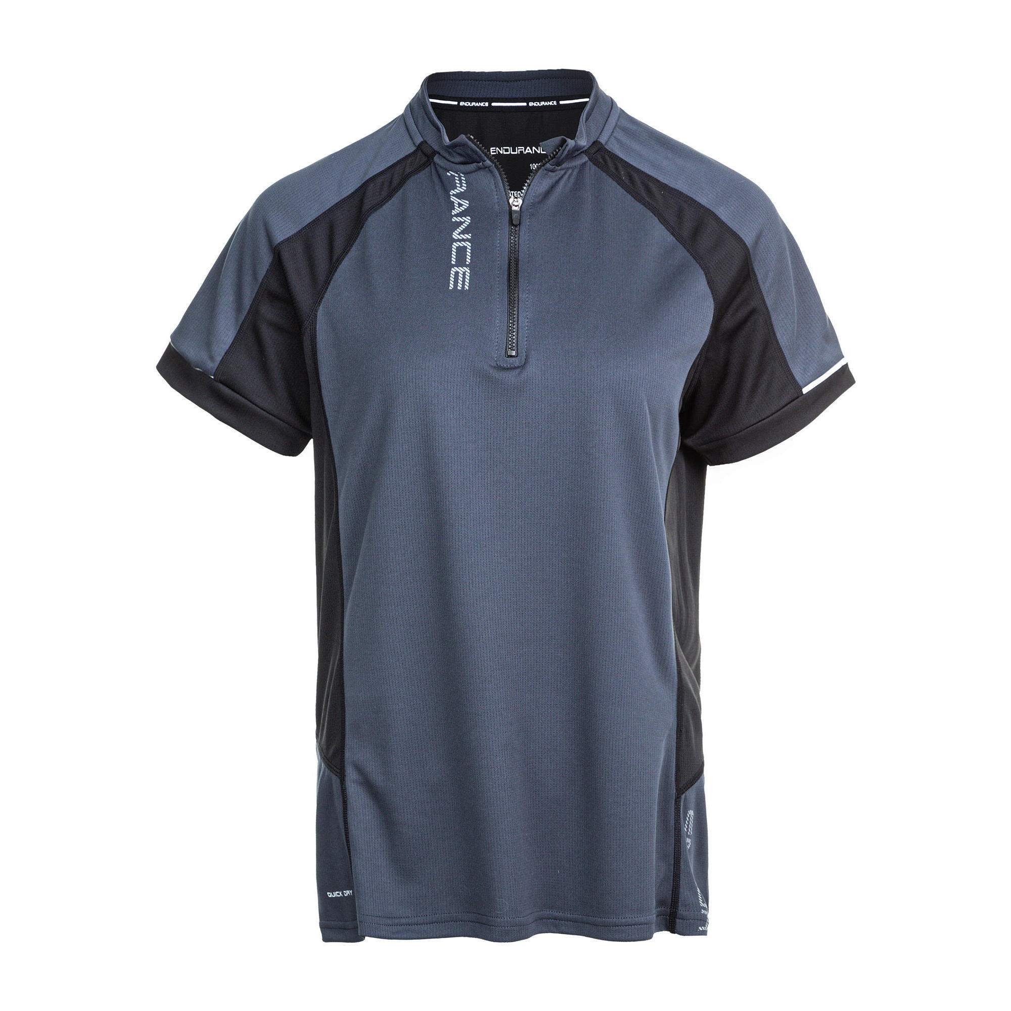 Endurance - T-shirt Fonctionnel Tee Java W Bike S/s - T-shirt Manches Courtes - Gris|noir - 40 M - Decathlon