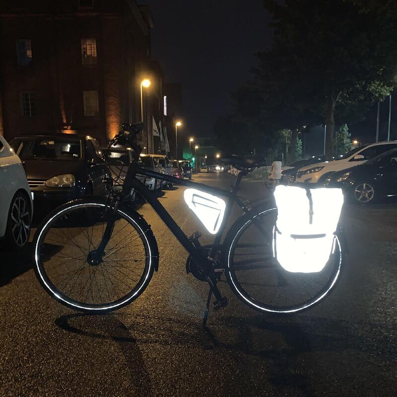 Sacoche velo porte bagages bikepacking, velo sac a dos etanche 23L