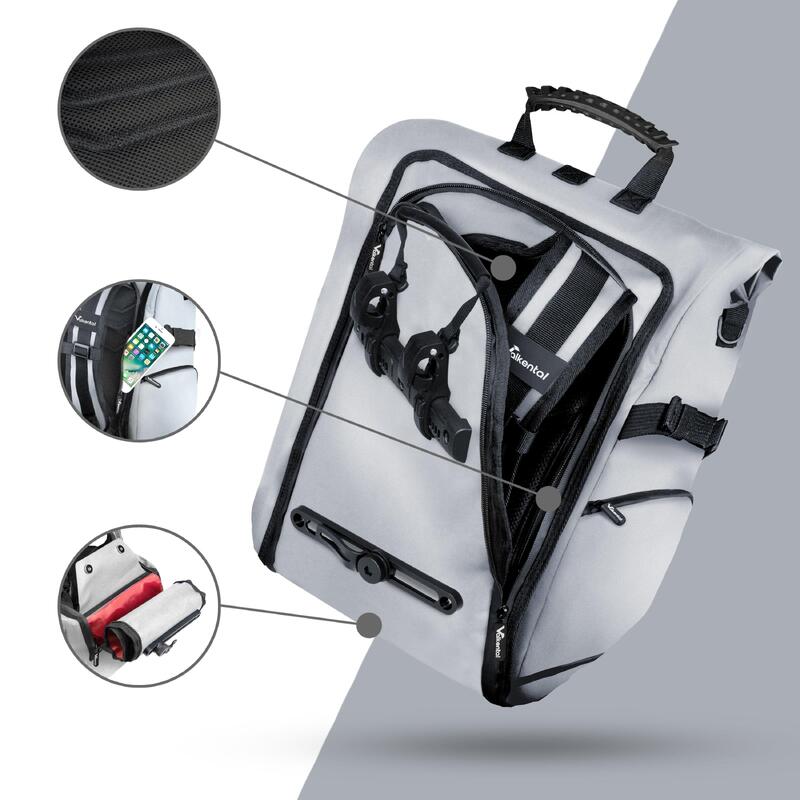 Sacoche velo porte bagages bikepacking, velo sac a dos etanche 23L