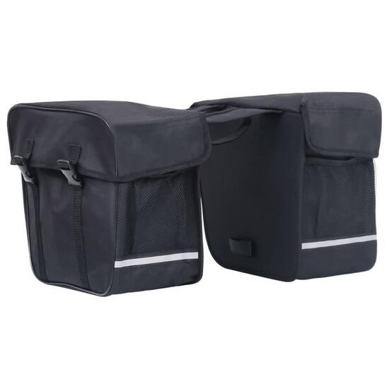 Sacoche double imperméable VidaXL 35 L noir