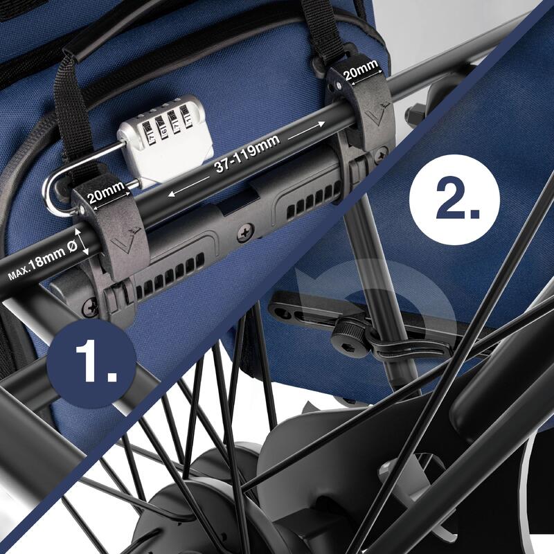 Sacoche velo porte bagages bikepacking, velo sac a dos etanche 23L