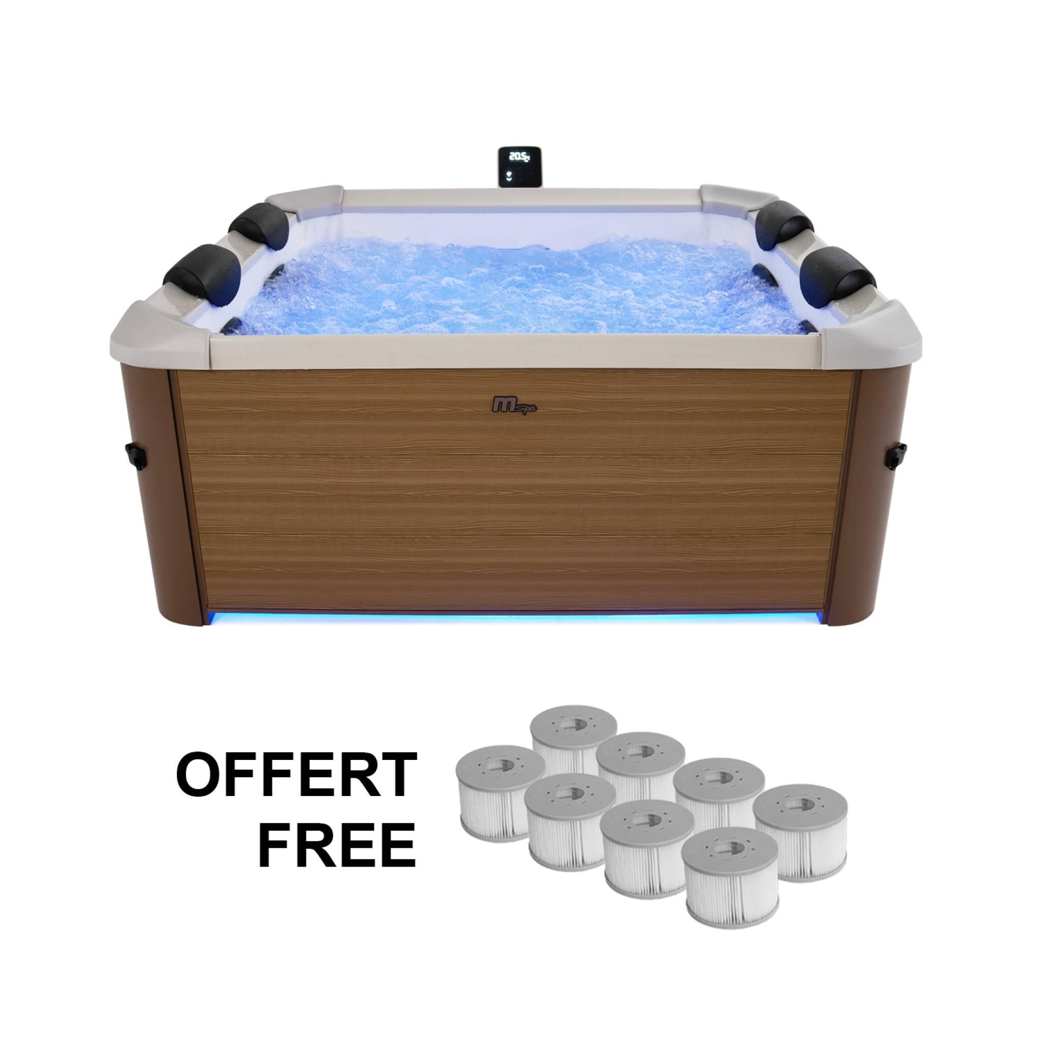 Spa rigide 6 places hydromassages Amber 160cm + 8 filtres | sweeek 2/5