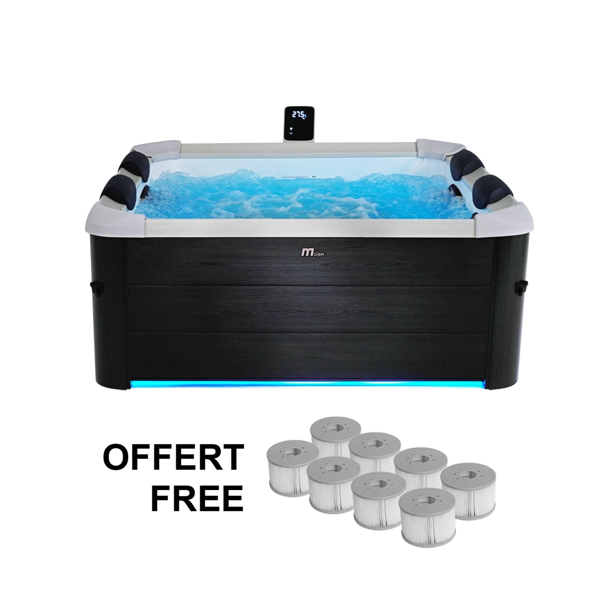 Spa rigide 6 places hydromassages Oslo 160cm + 8 filtres | sweeek 2/5