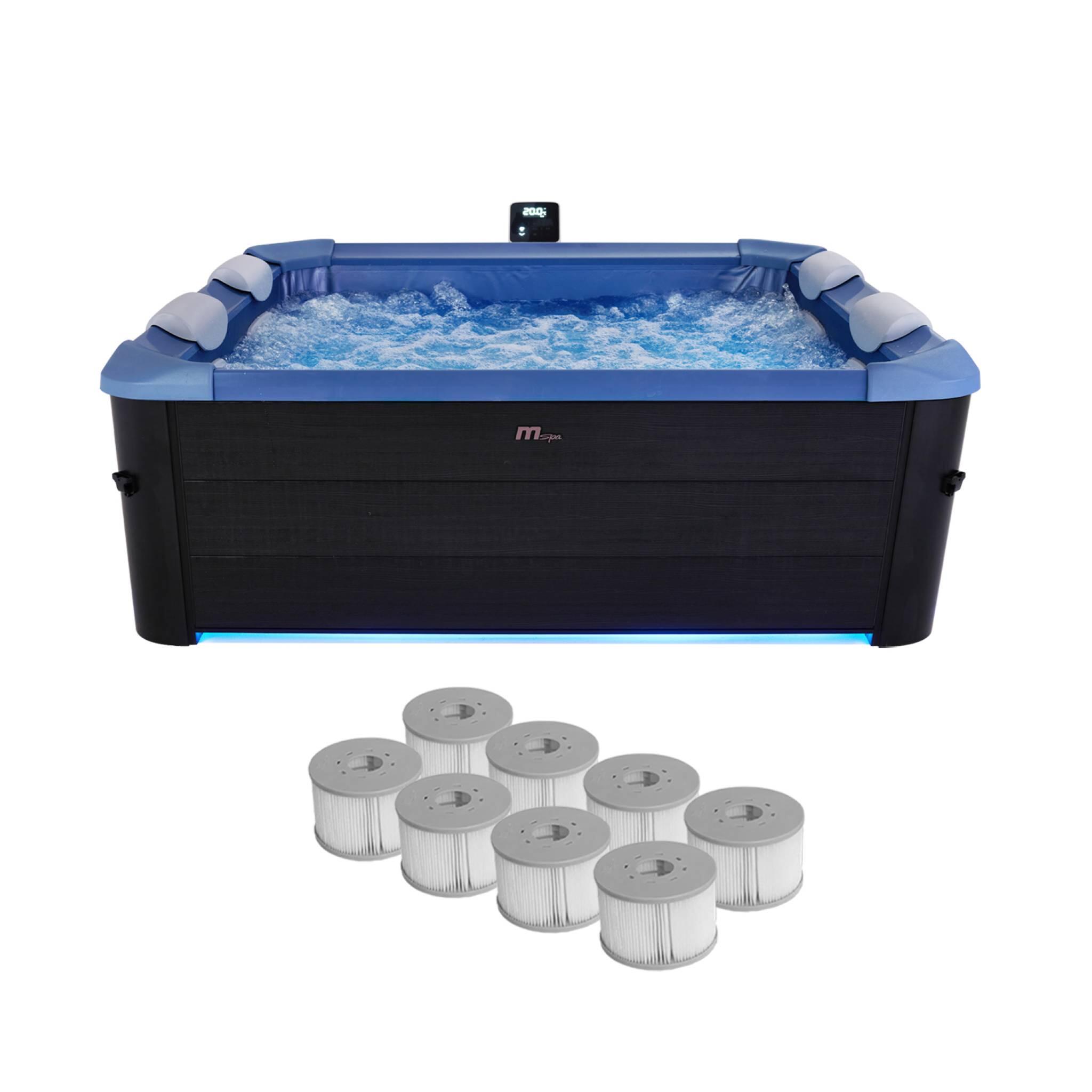 Spa rigide 6 places hydromassages Sapphire 160cm + 8 filtres| sweeek 1/5