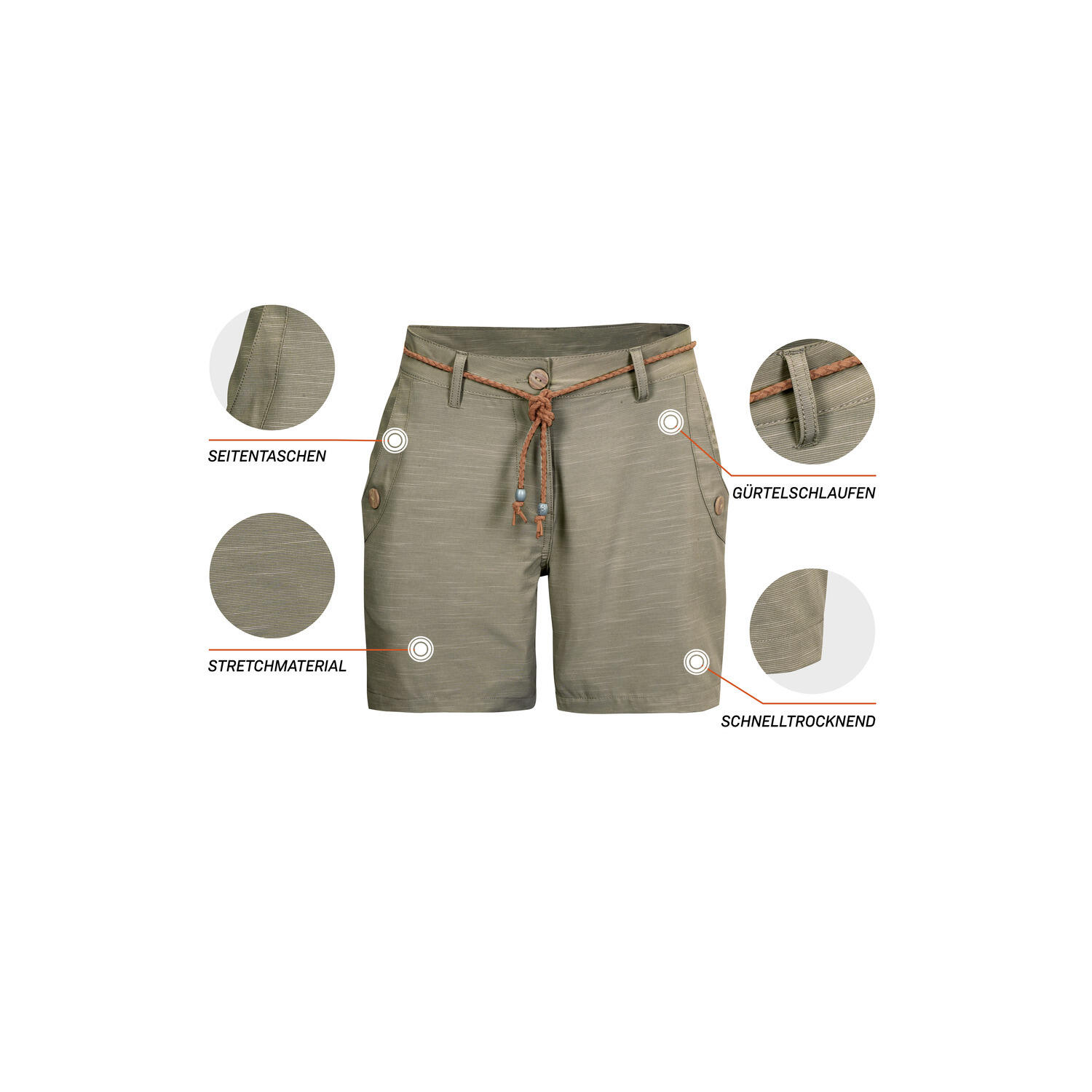 Damen Shorts Shorts GS 89 WMN SHRTS 5/6