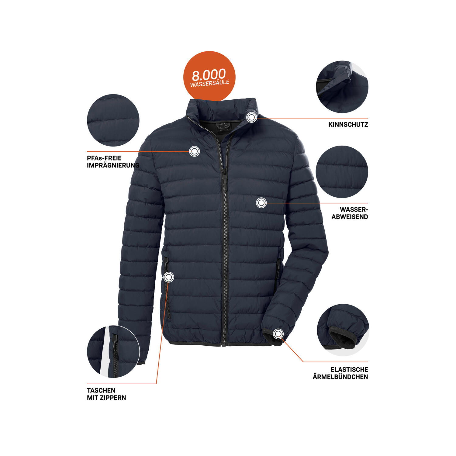 Herren Steppjacke GW 6 6/6