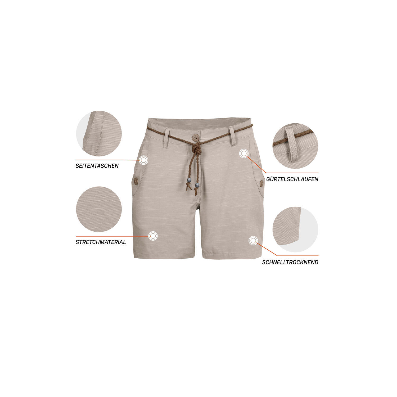 Damen Shorts Shorts GS 89 WMN SHRTS 5/6