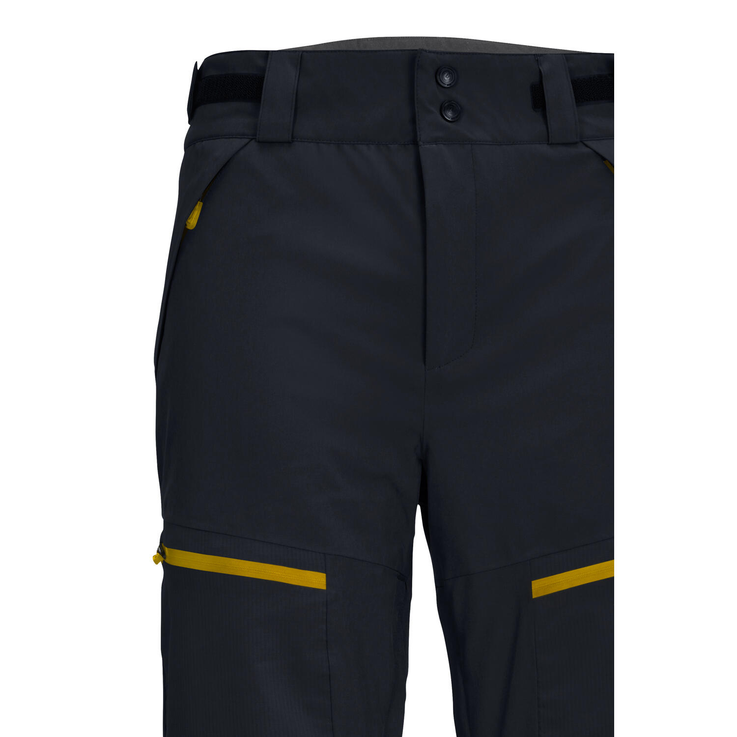 KILLTEC Men's Skibroek/functionele broek met randbescherming en sneeuwvanger KSW 58 MN SKI PNTS, mosterdgeel, S, 38712-000