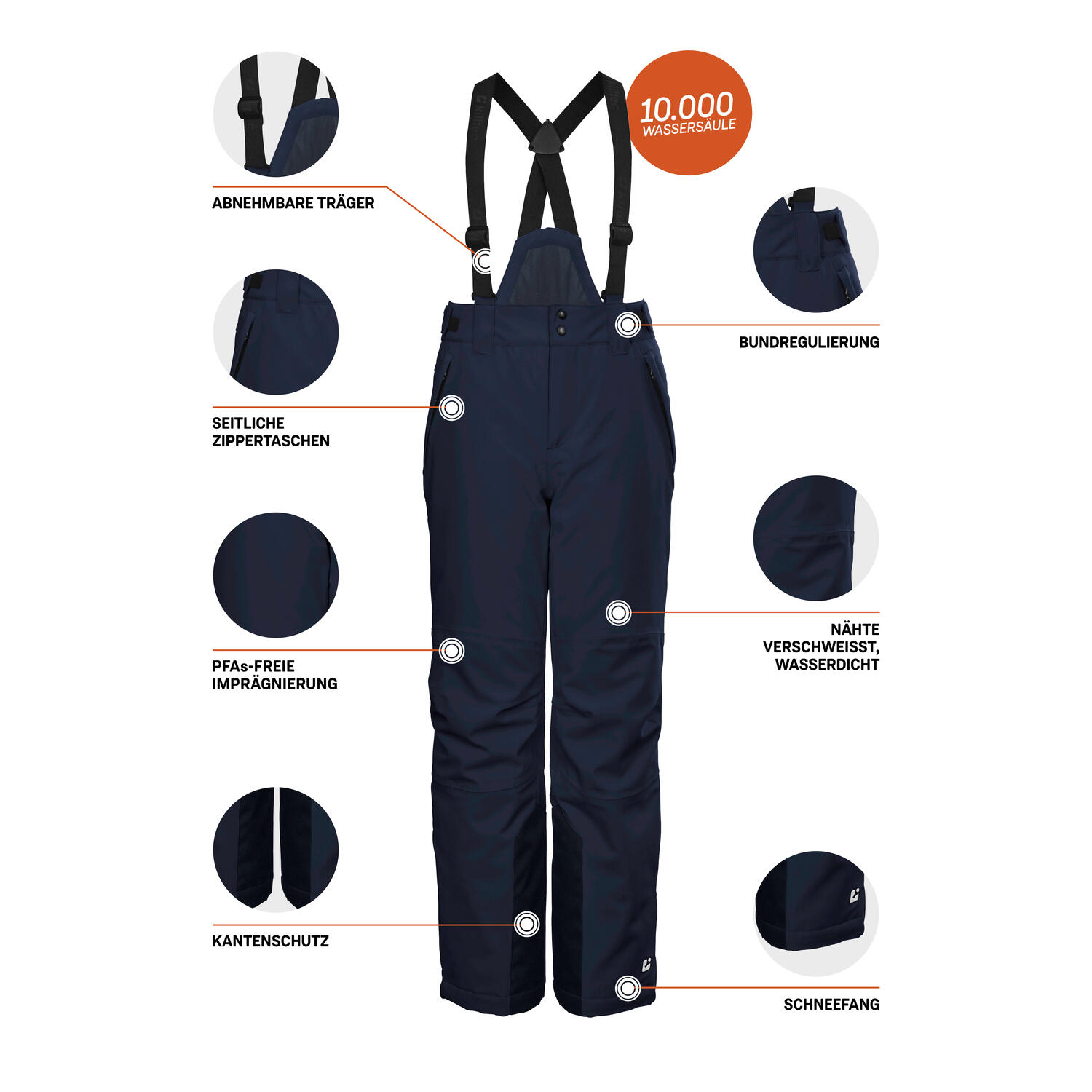 Jungen, Kinder Skihose KSW 79 6/6
