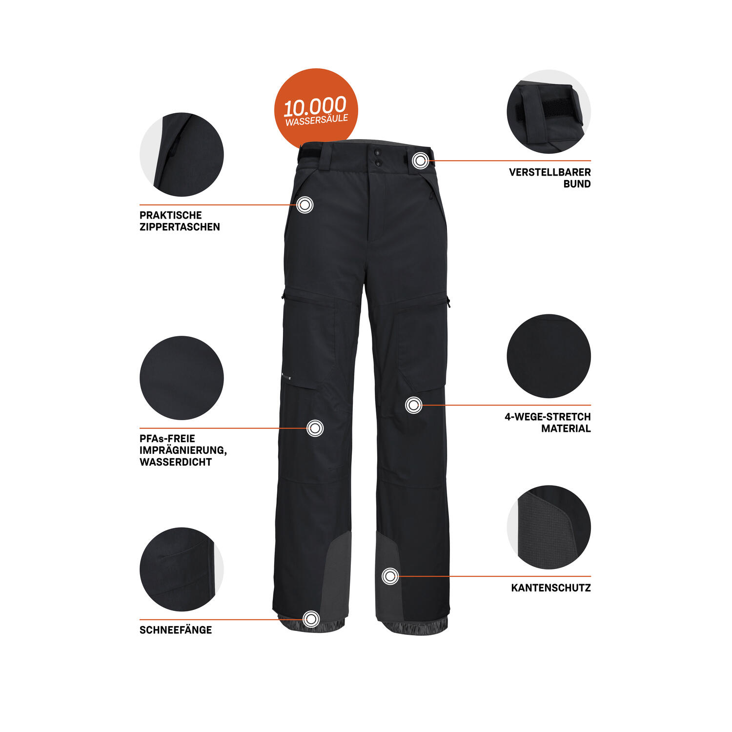 Herren Skihose KSW 51 MNPNTS 6/7