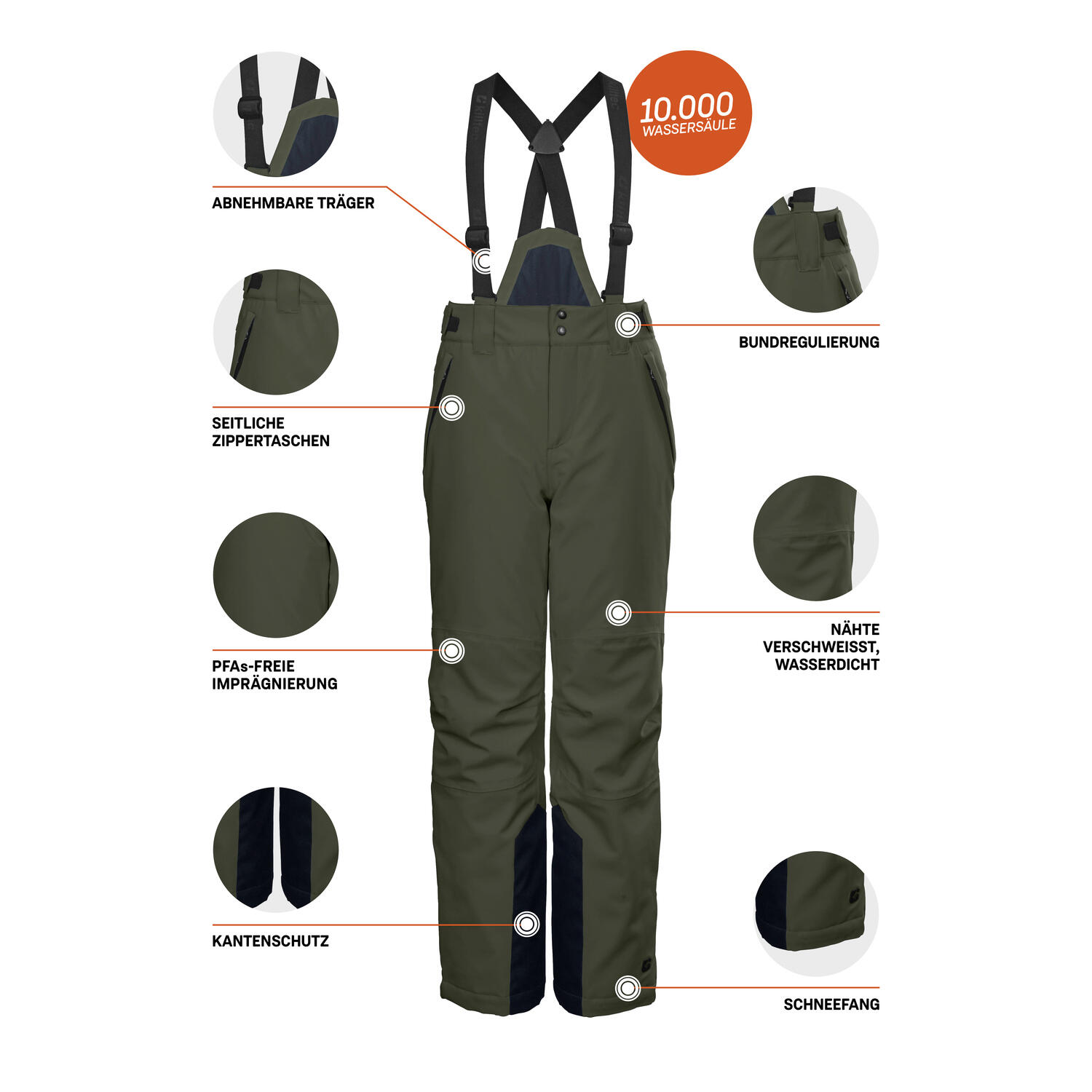 Jungen, Kinder Skihose KSW 79 6/6