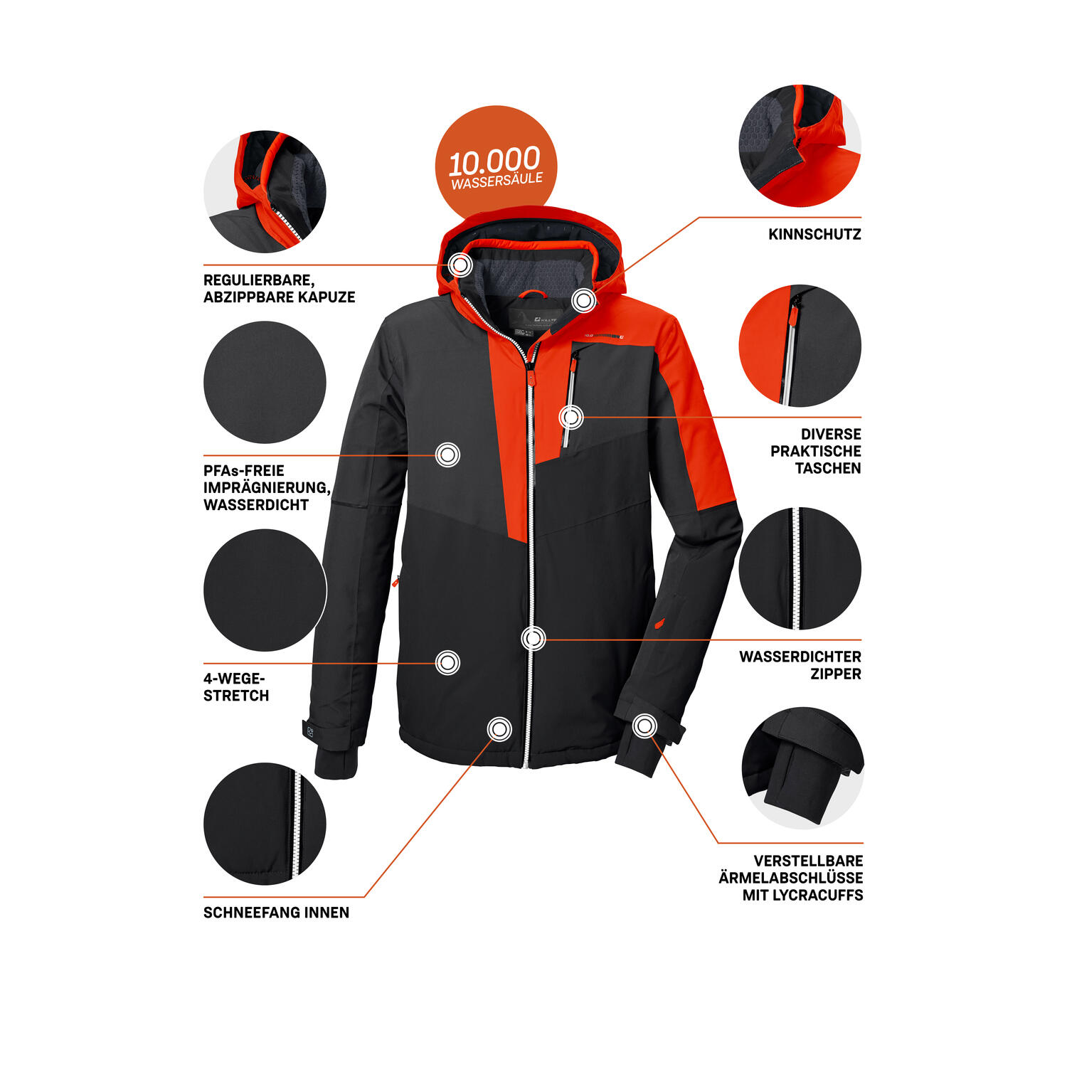 Herren Skijacke Funktionsjacke 6/6
