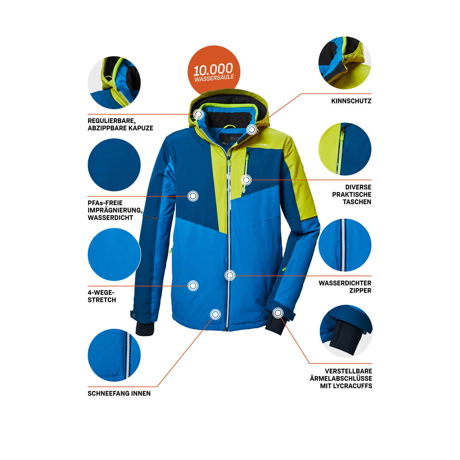 Herren Skijacke Funktionsjacke 7/7