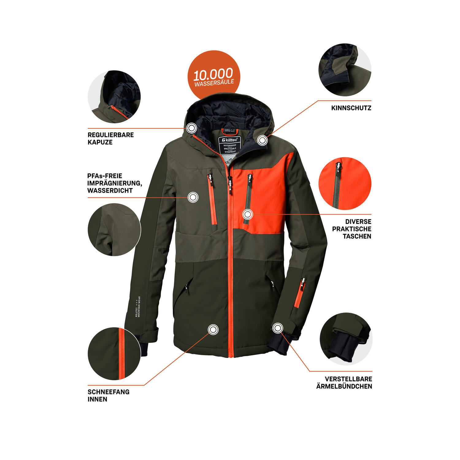 Jungen, Kinder Skijacke KSW 397 BYSJCKT 6/6