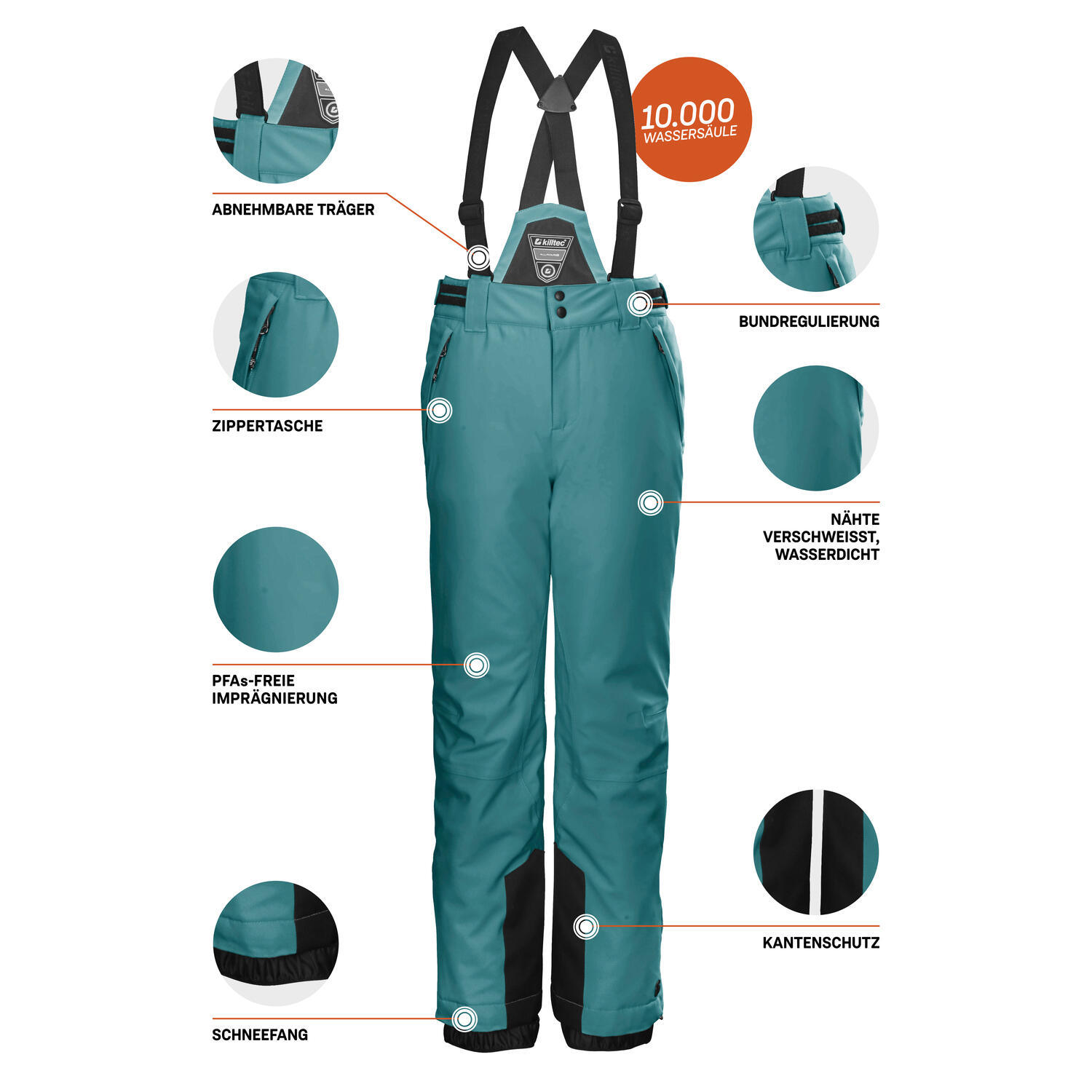 Kinder, Mädchen Skihose KSW 77 6/6