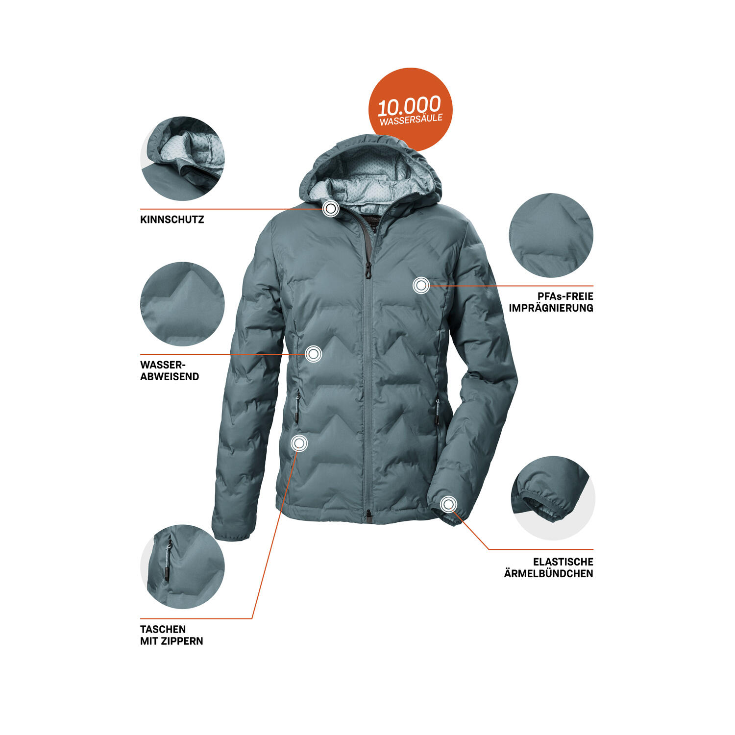Damen Steppjacke KOW 8 WMN QLTD JCKT 7/7