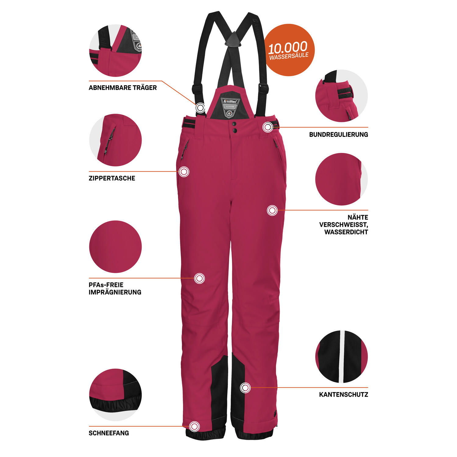 Kinder, Mädchen Skihose KSW 77 6/6