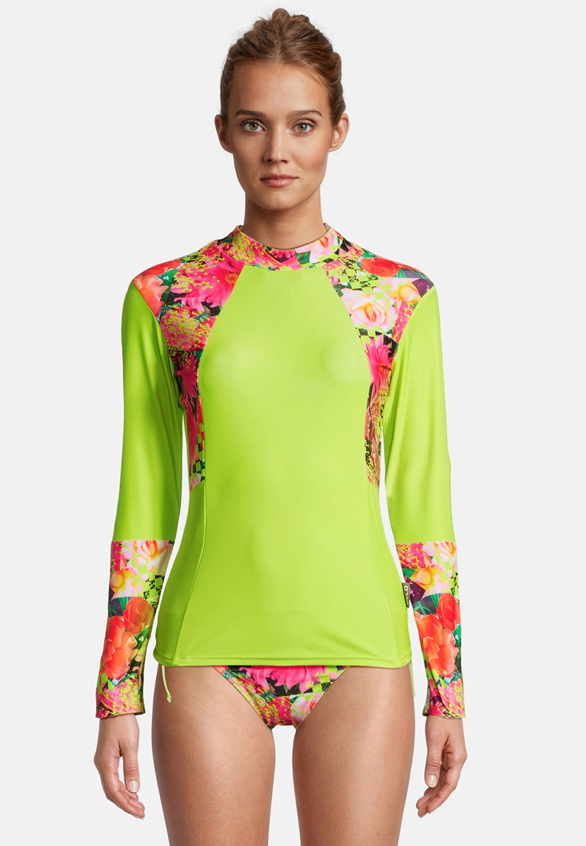 Schwimm-Shirt Fresh Flowers 5/8
