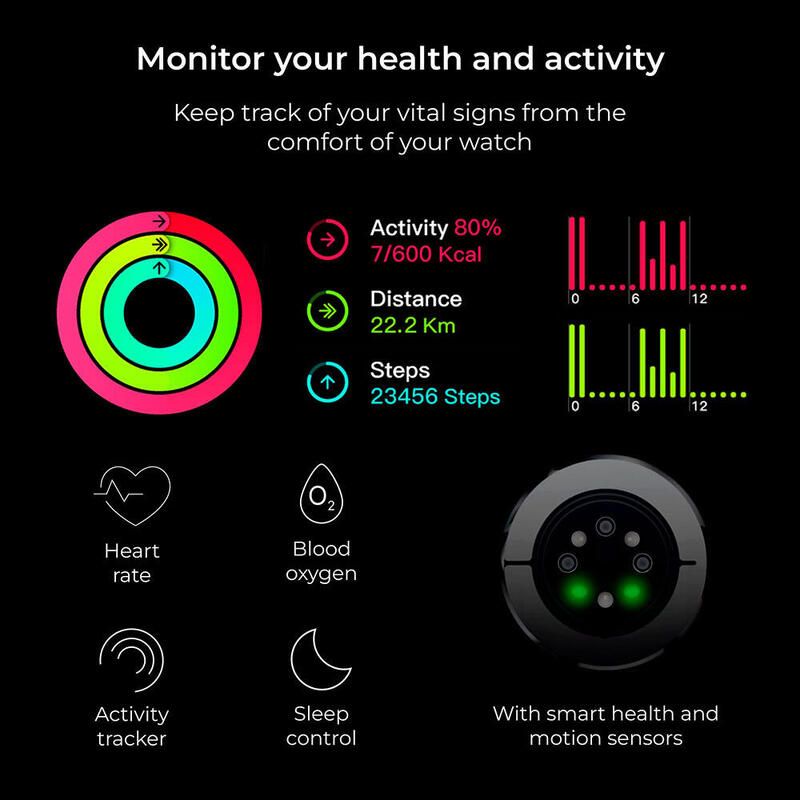 KSIX SMARTWATCH OLYMPO PRETO