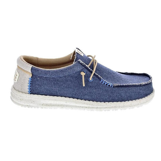 Scarpe da uomo Hey Dude Wally Costiera in iuta Marina.
