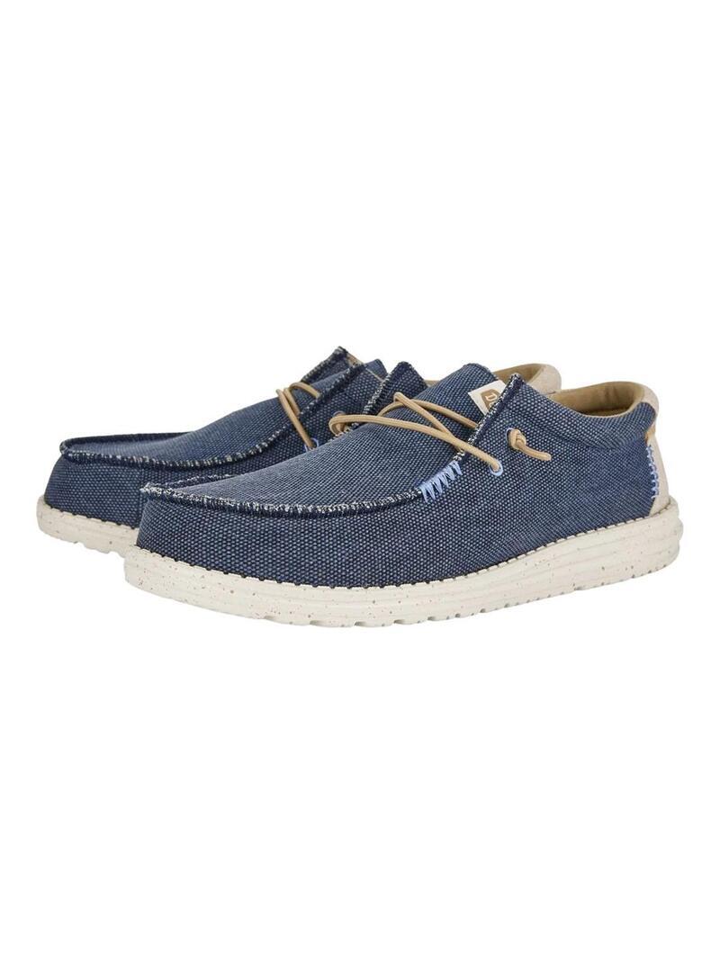 Chaussure pour homme Hey dude Wally coastline en jute marine 5/6