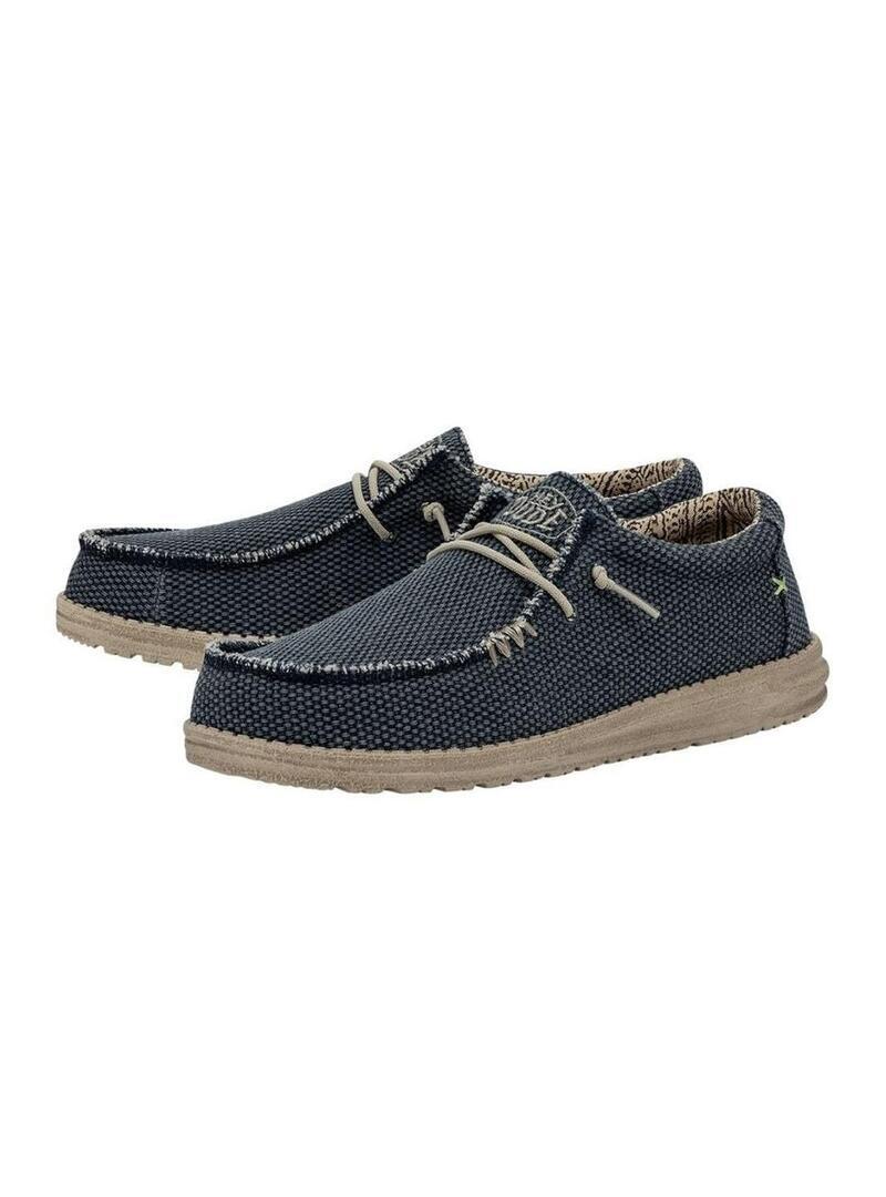 Zapatilla para Hombre Hey dude Wally sport mesh Marino 5/6