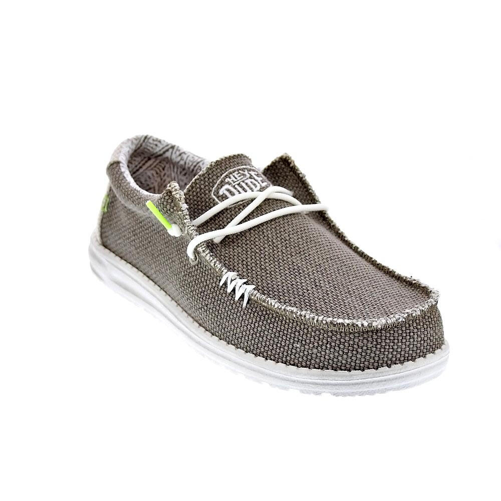 Chaussure pour homme Hey dude Wally tressée verte 4/6
