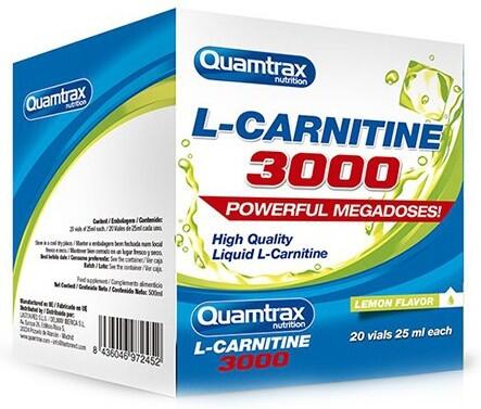 QUAMTRAX Quamtrax L-Carnitina 3000 20 frascos x 25 ml