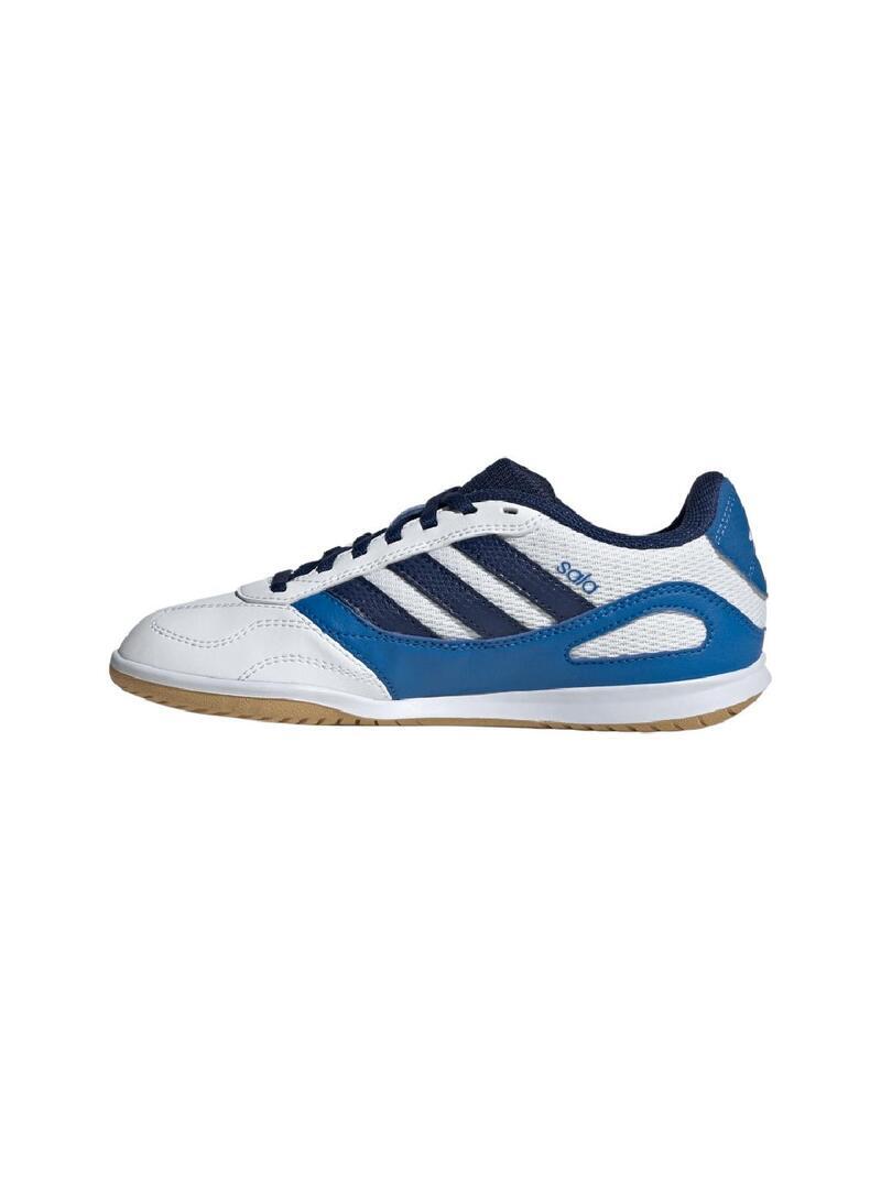 Zapatilla de tacos para Niño Adidas Super sala iii  Blanco 2/7