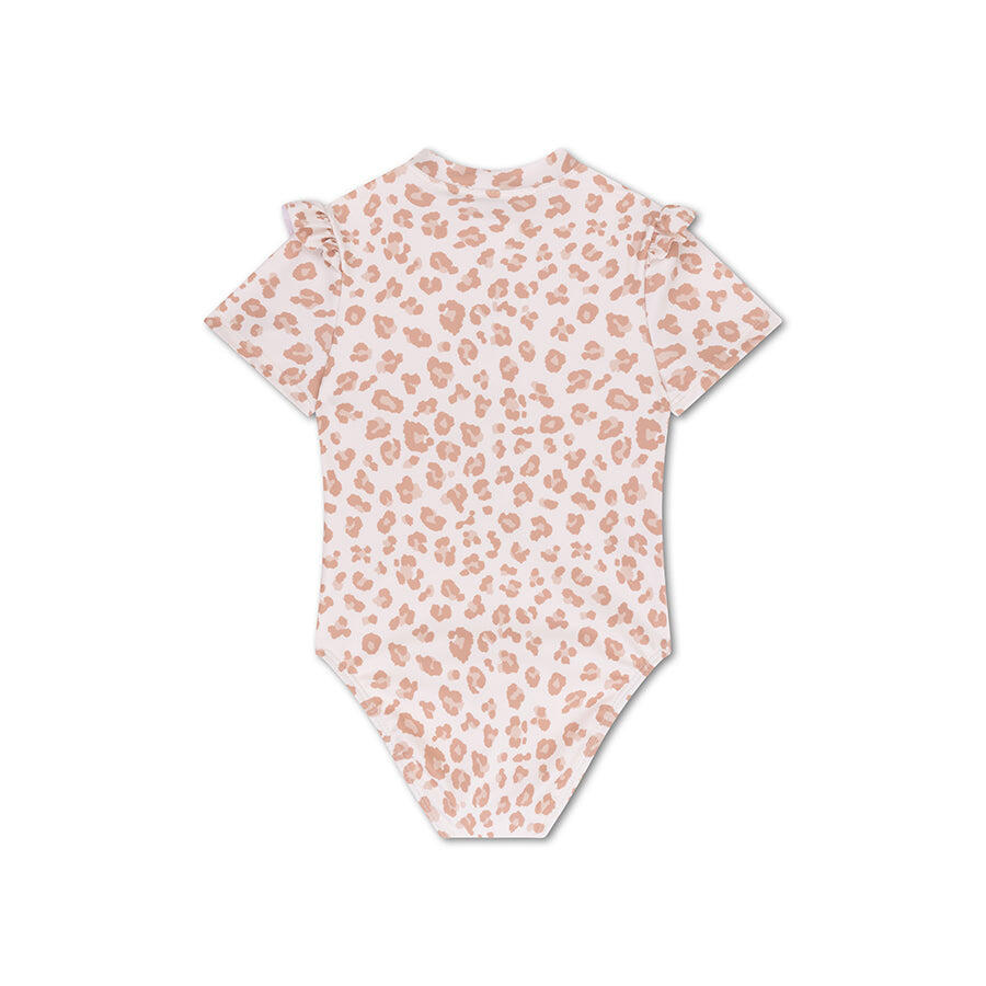 Bañador Niñas - 6-12 Meses - Beige - Estampado de Leopardo - 74/80 3/7