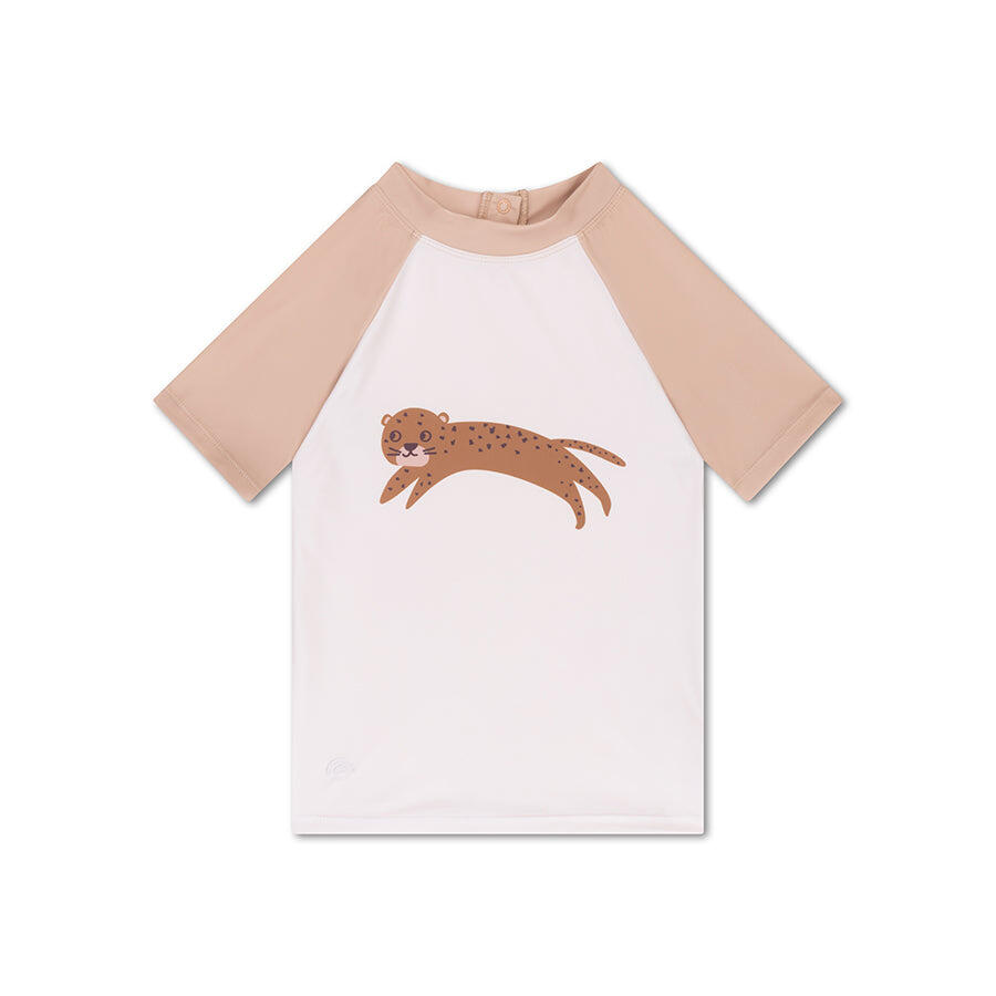 Swim Essentials Swimming T-shirt - Short Sleeve - Brown - Roamer 1/5