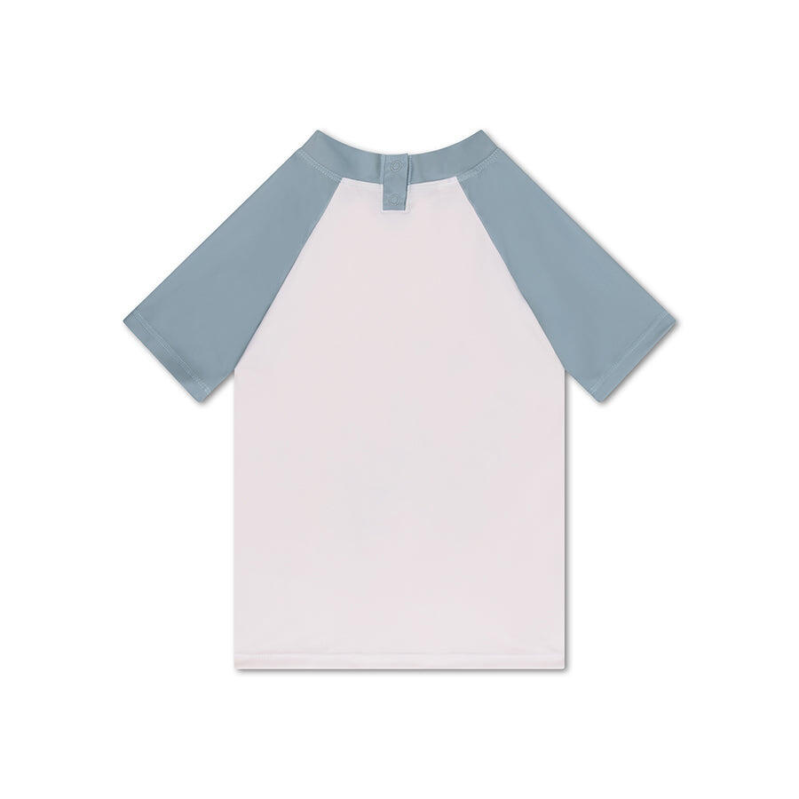 T-shirt de bain - Manches courtes - Vert - Resort Stripe - 122/128 4/5