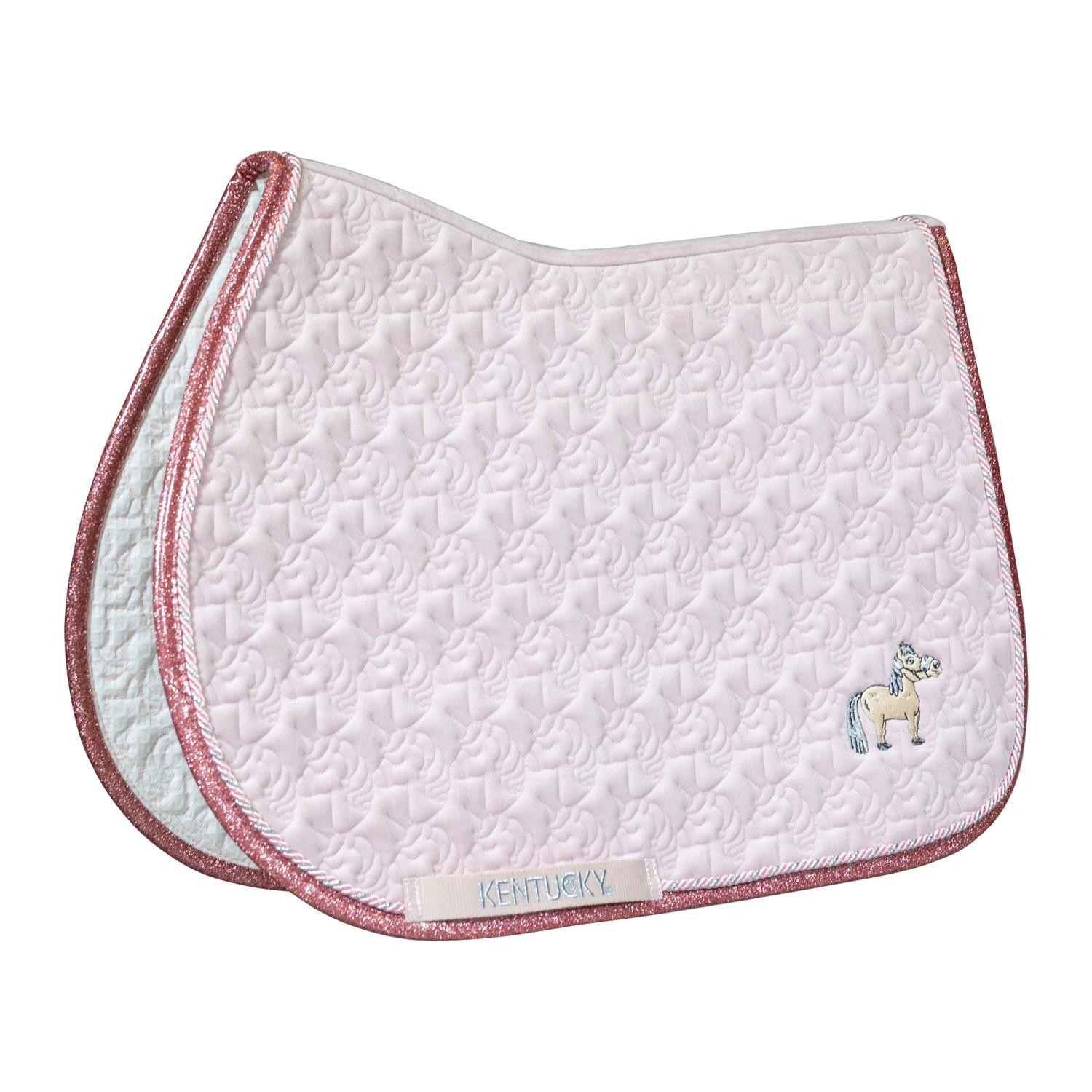 Kentucky Horsewear - Tapis Paillettes De Licorne Tete Pony Light Rose - Tapis De Selle - Rose - Decathlon