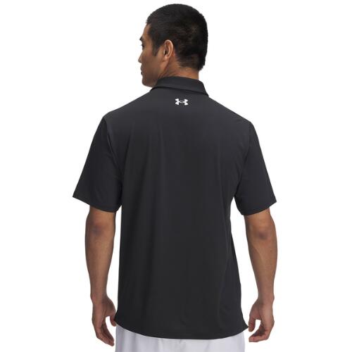 Under Armour Heren Playoff Golfpolo 3.0 Stripe Zwart/Wit 2/2