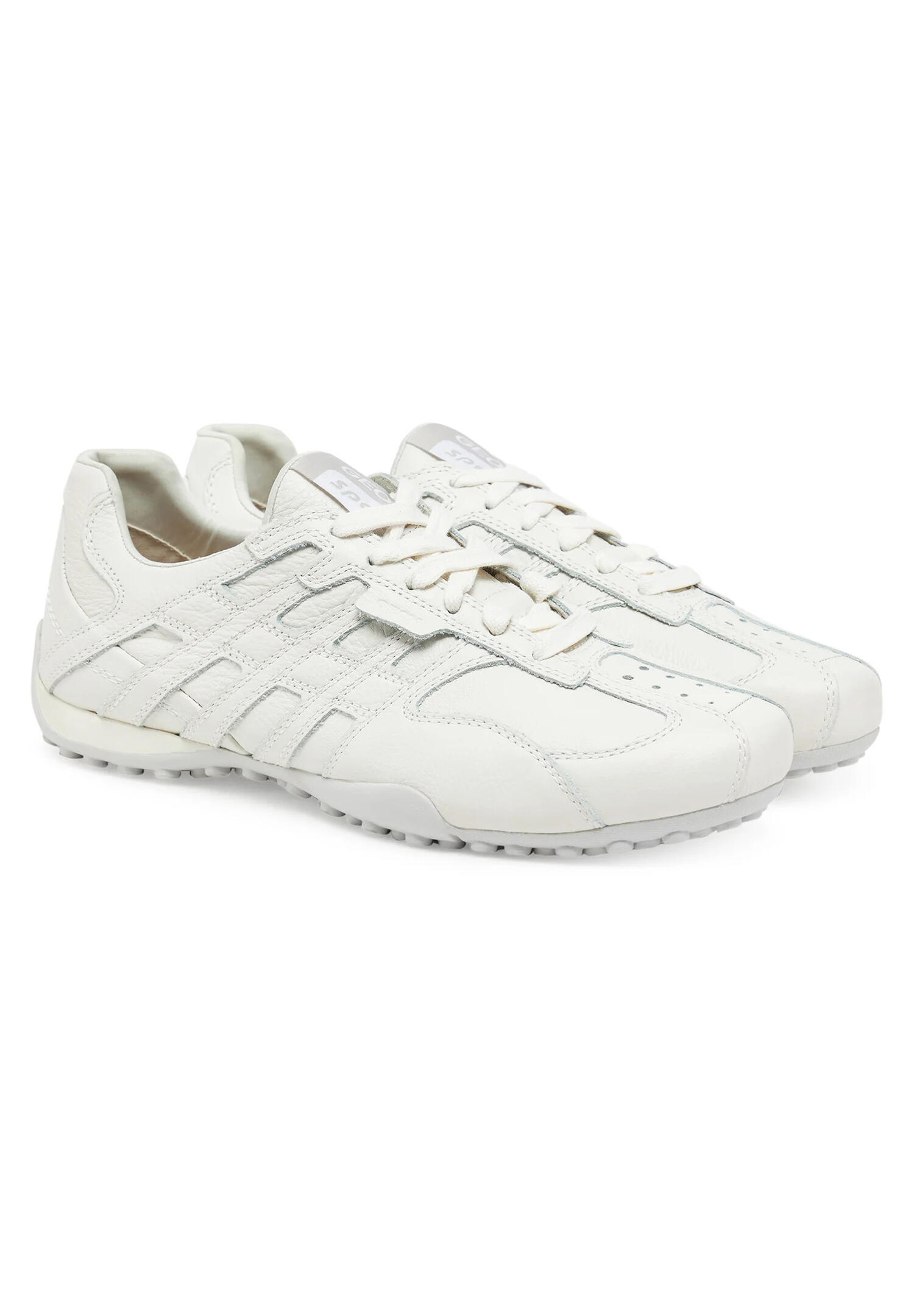 Geox U Snake Original A -Herren Leder Sneaker U55MNB 00046 C1000 White 1/5