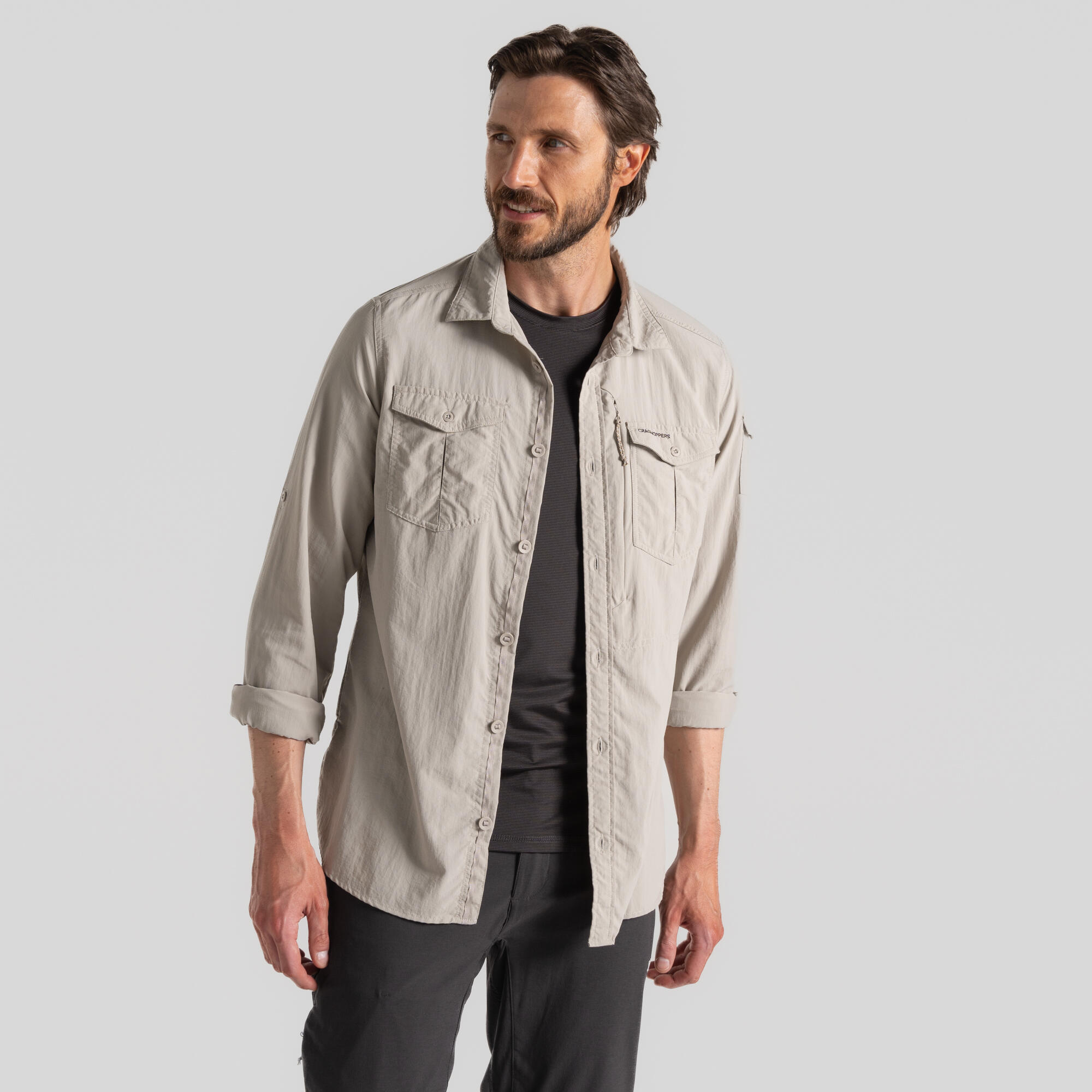 CRAGHOPPERS Mens NosiLife Adventure Long Sleeved Shirt III