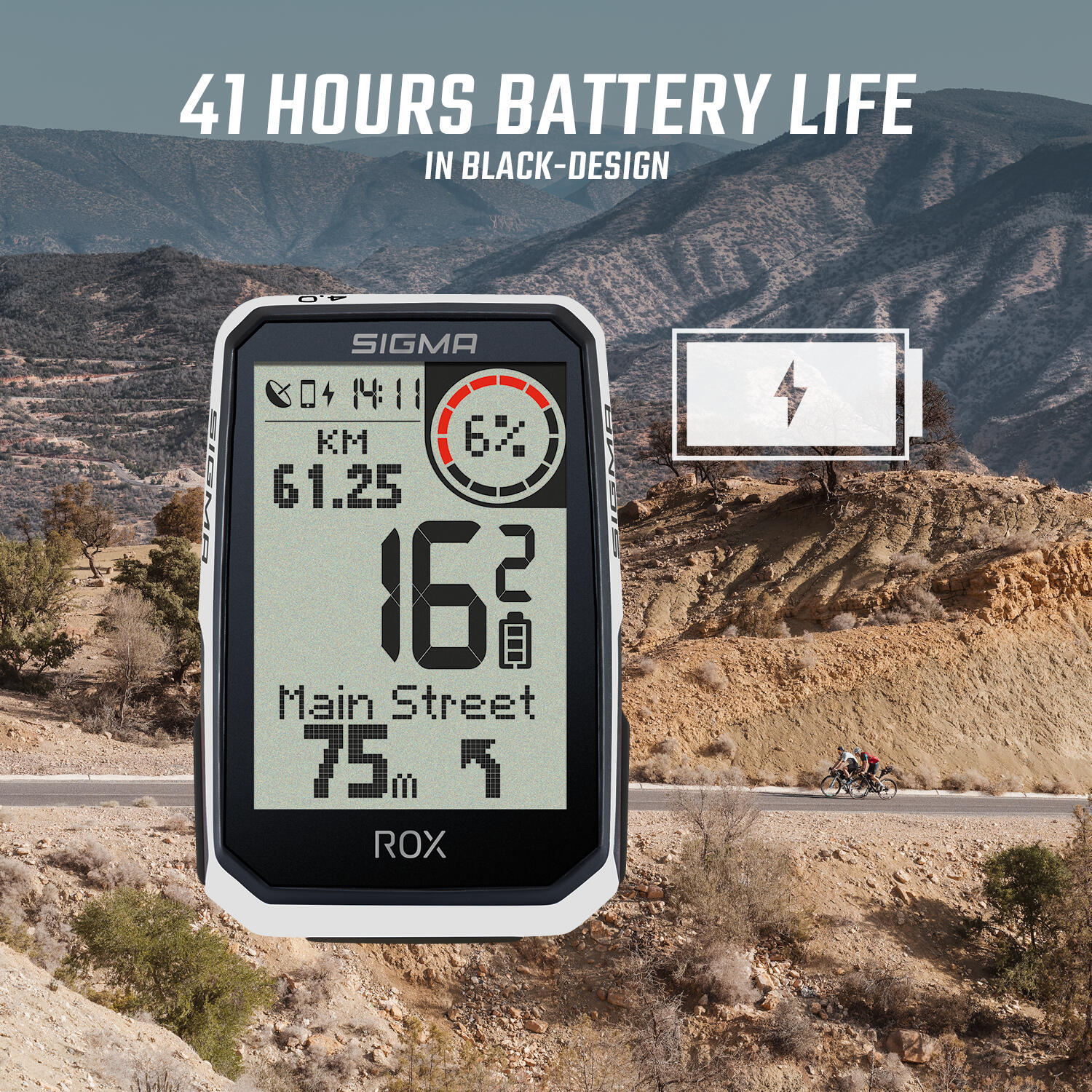 COMPTEUR GPS VÉLO ROX 4.0 ENDURANCE BLANC - PACK CAPTEURS 6/8