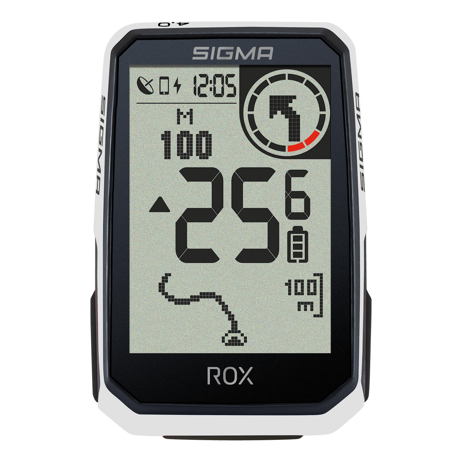 ROX 4.0 ENDURANCE GPS BIKE COMPUTER BIANCO 1/8