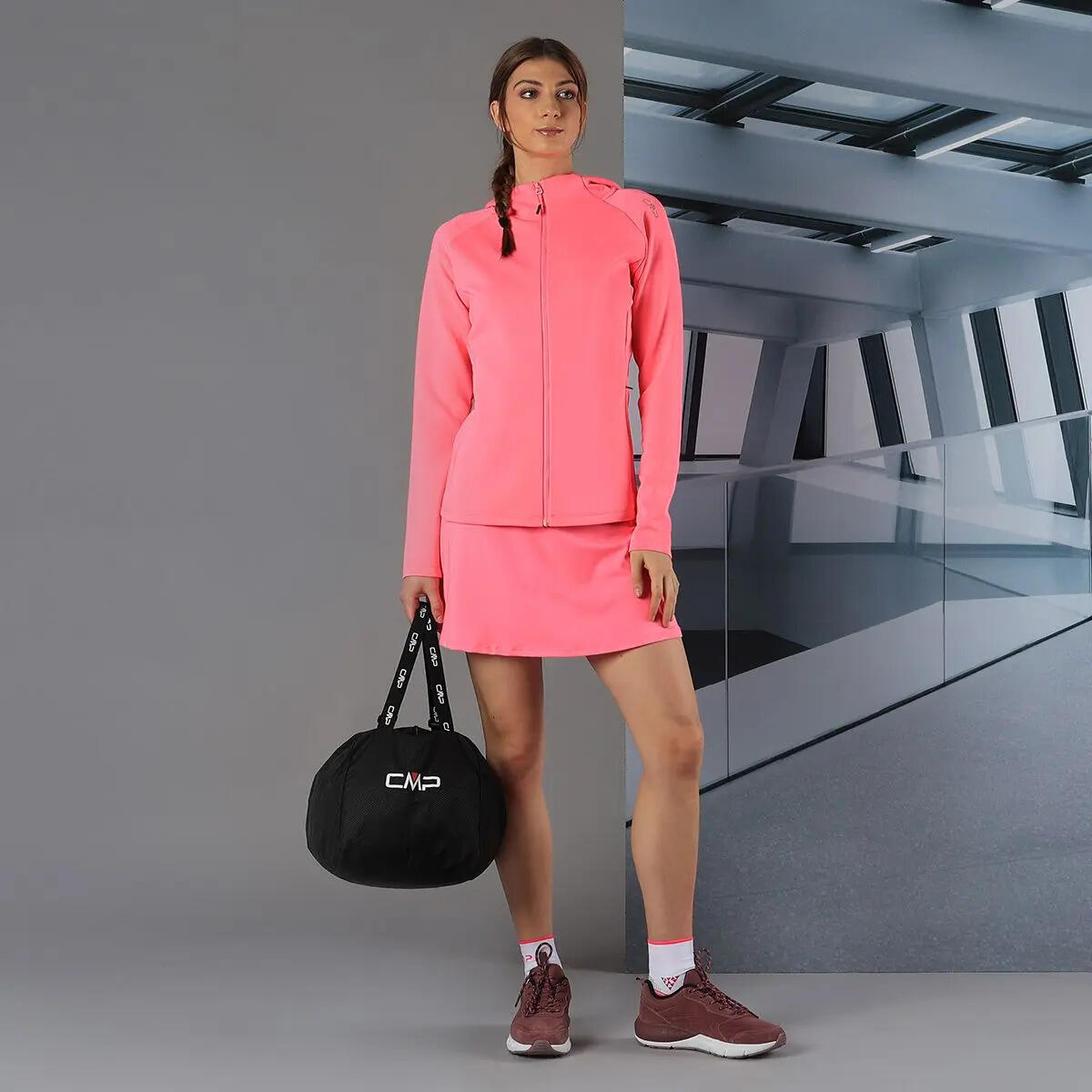 CMP Gonna 2 In 1 Donna - Gonna Con Short Incorporato, Tecnologia Dry, Elasticizzata, Per Outdoor - Foto 6