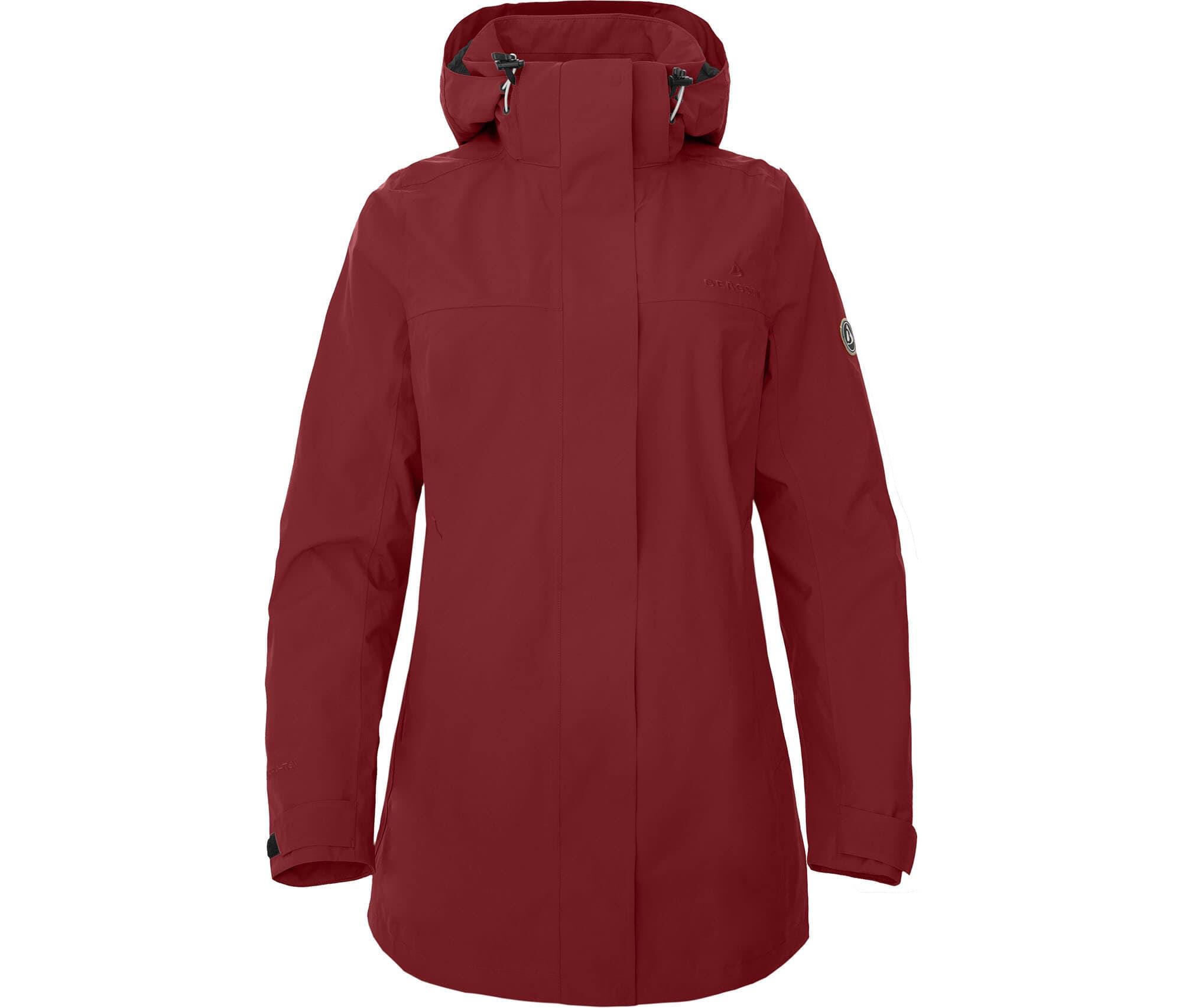 Sommer-Parka wasserdicht, leichtes Netzfutter, 20000 Wassersäule Rot 2/5