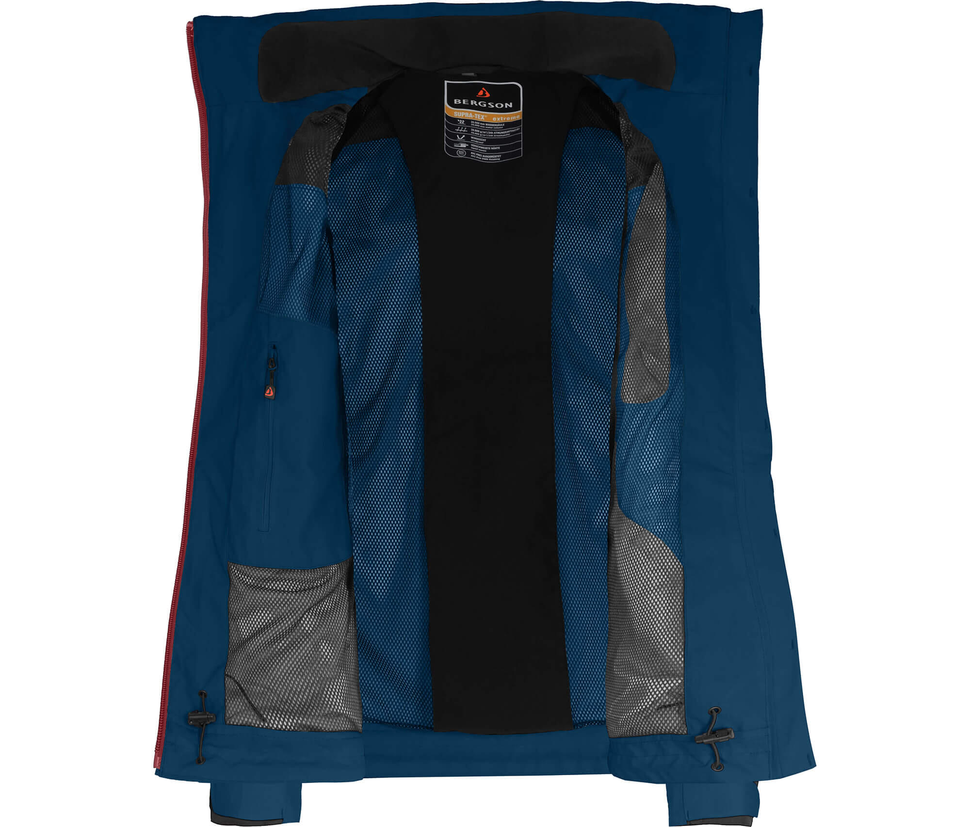 Regenjacke Fleece Innenjacke, 20000 mm Wassersäule Blau 5/7