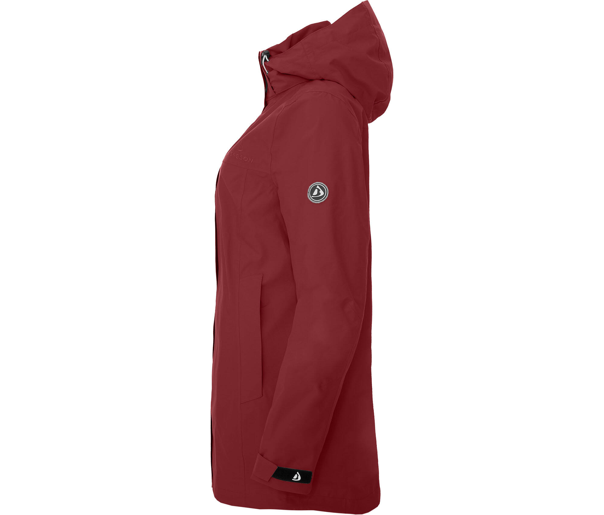Sommer-Parka wasserdicht, leichtes Netzfutter, 20000 Wassersäule Rot 3/5