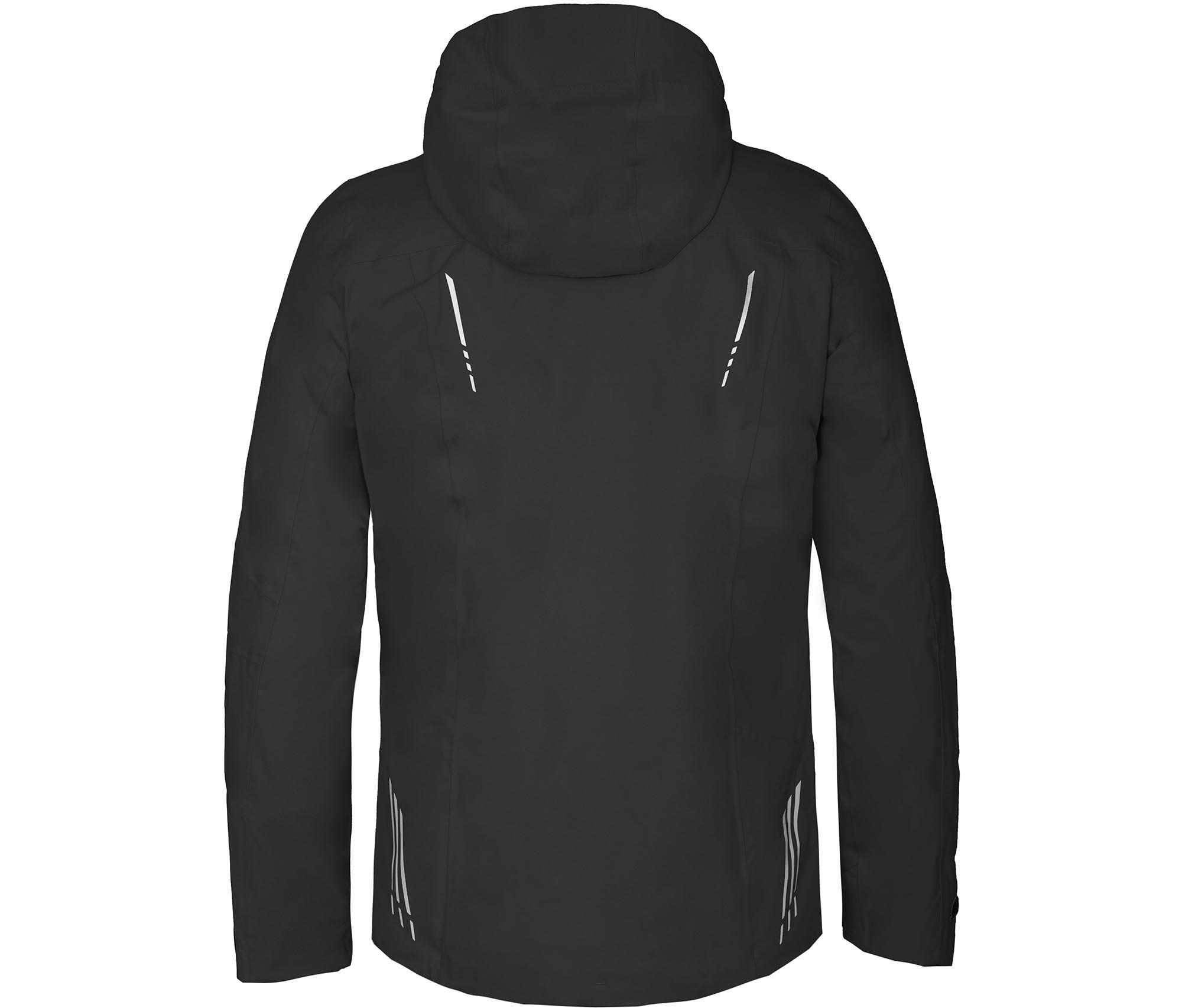 Regenjacke leicht wattiert, recycelt, 20000 mm Wassersäule Schwarz 4/7