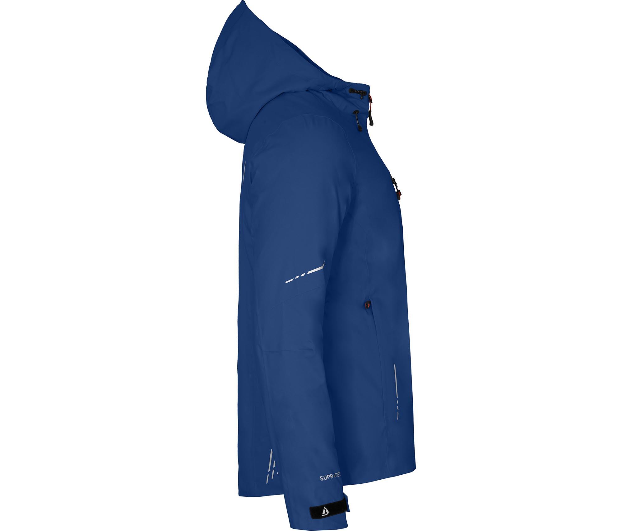 Regenjacke leicht wattiert, recycelt, 20000 mm Wassersäule Blau 3/7