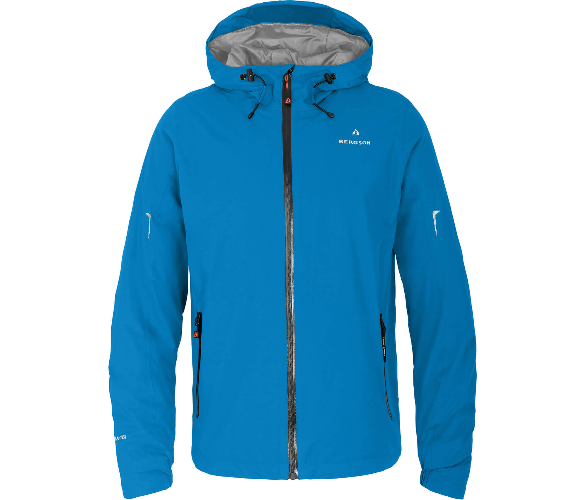 Regenjacke leicht wattiert, 12000 mm Wassersäule Blau 2/5