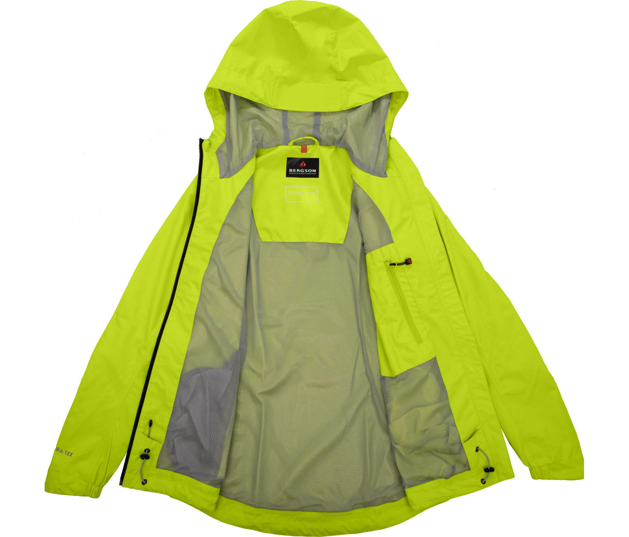 Regenjacke Netzfutter, 12000 mm Wassersäule Grün 5/5