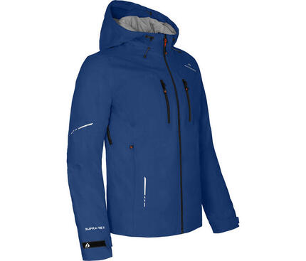 Regenjacke leicht wattiert, recycelt, 20000 mm Wassersäule Blau